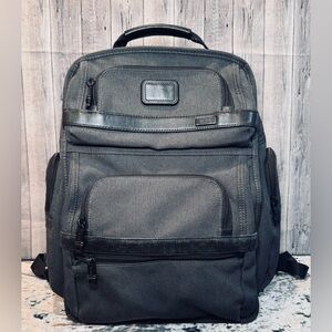 TUMI Alpha Bravo Brief Backpack. Dark Gray/Black